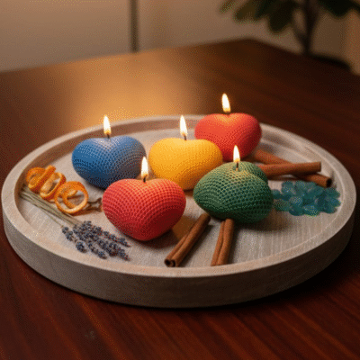 image Heart Candles